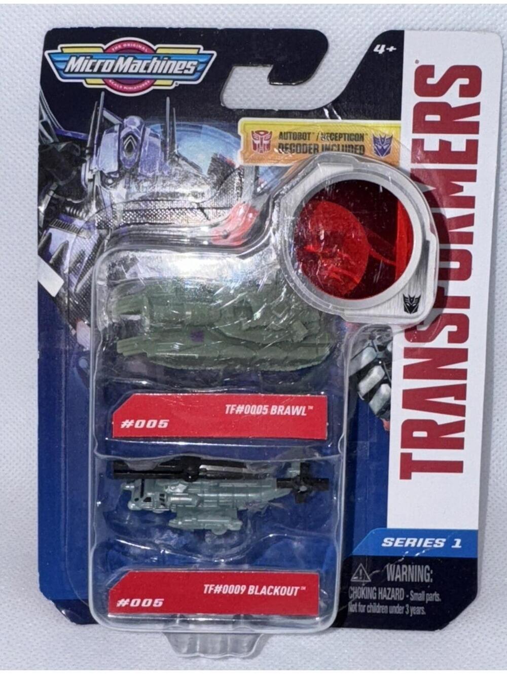Transformers Micro Machines Series 1 Decepticon #0005 Brawl & #0009 Blackout